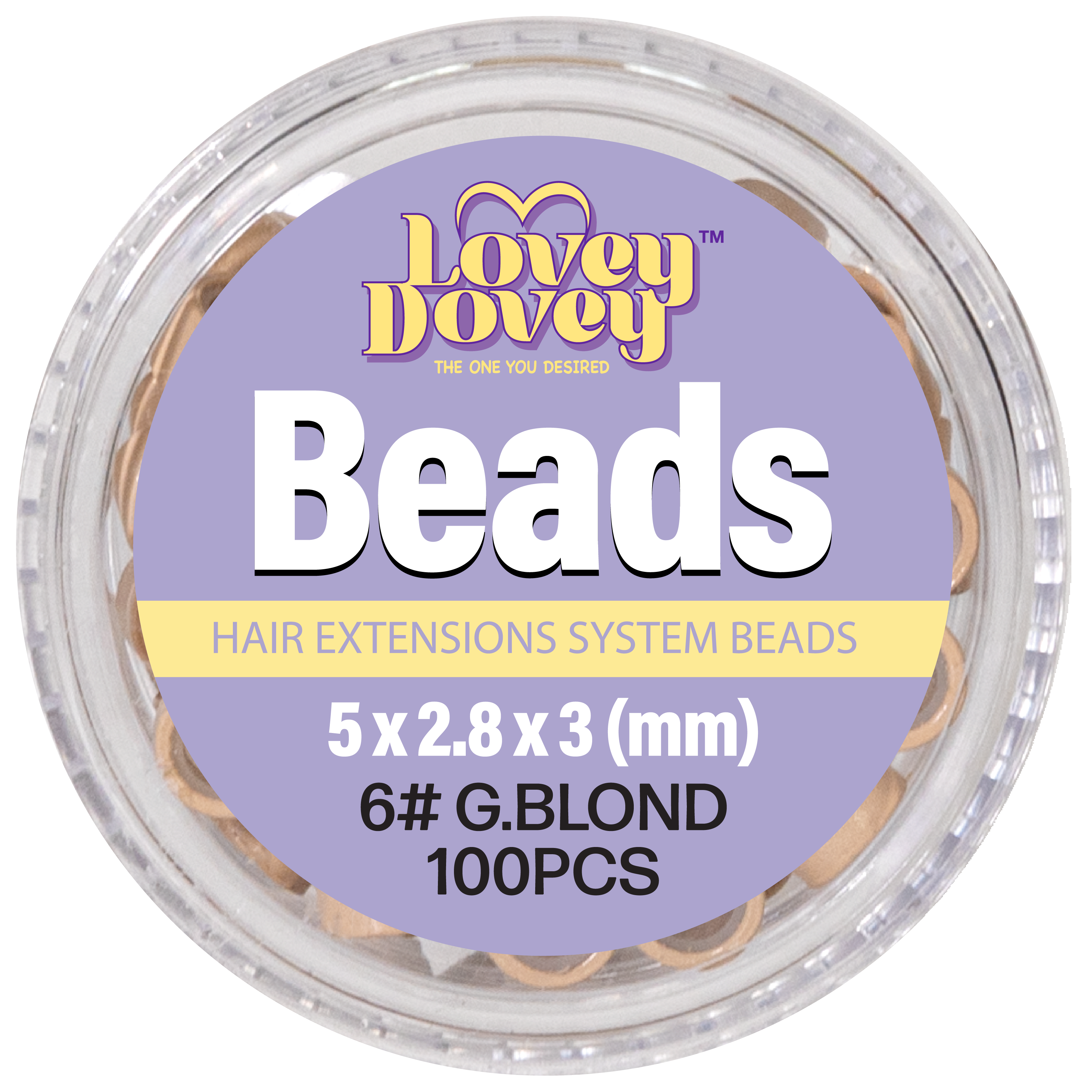 Lovey Dovey Beads - Gray Blond (#6)