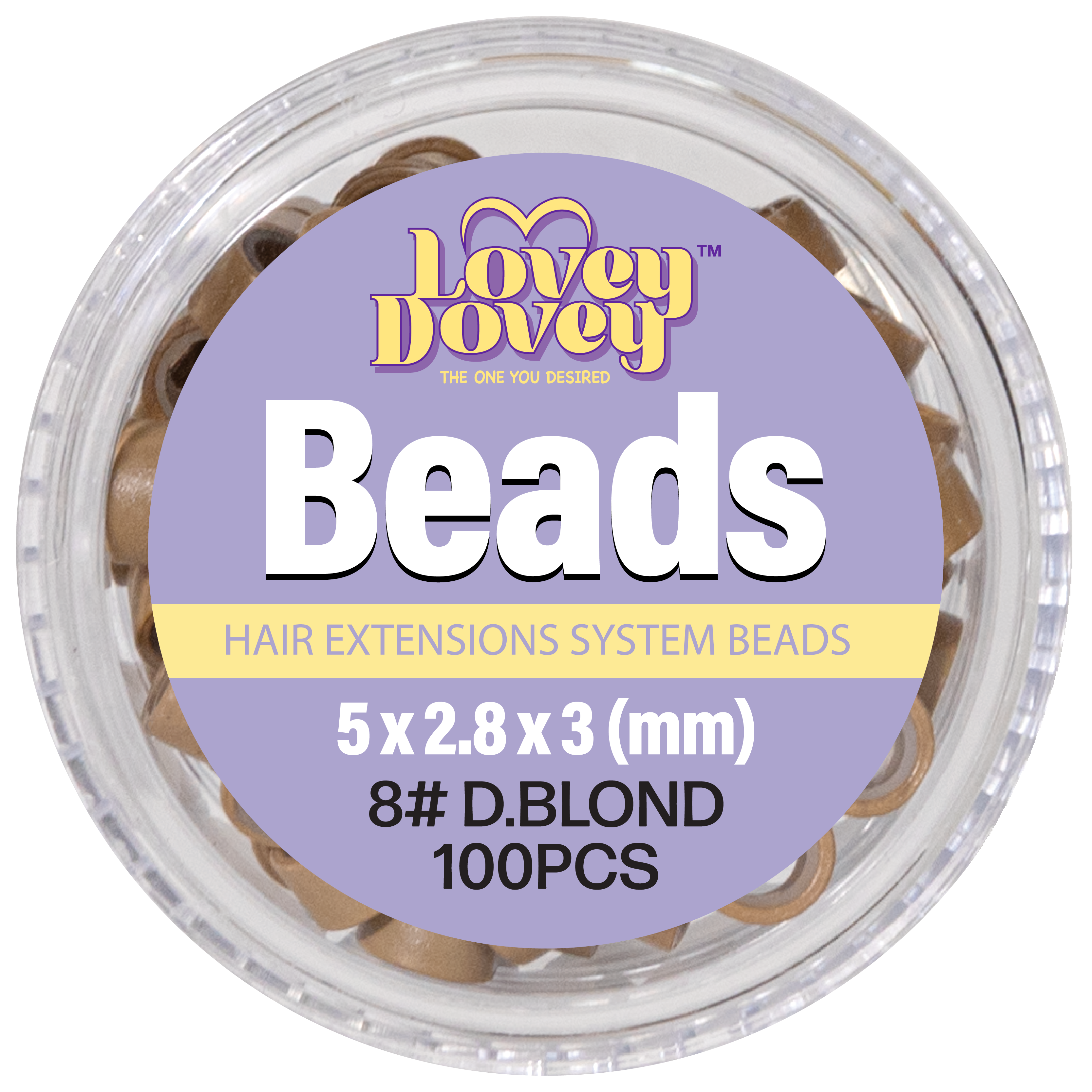 Lovey Dovey Beads - Dark Blond (#8)